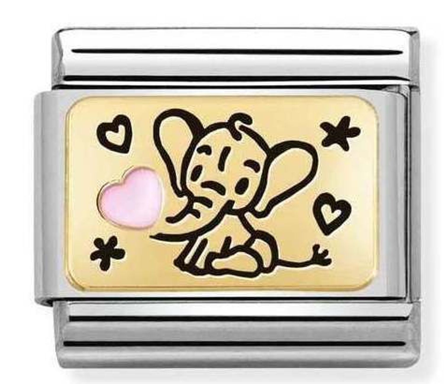 Nomination Link 18K zawieszka złoto Różowy słonik 030289 03.jpg